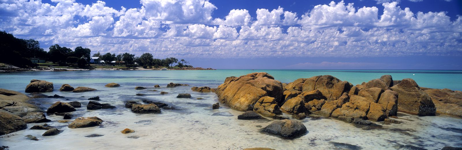 Geographe Bay foreshore near Dunsborough, with granite boulders and turquoise water